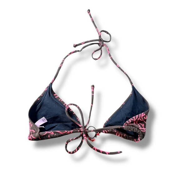 Victoria’s Secret Pink Coral Reef Triangle Beaded Bikini Top - Picture 4 of 6